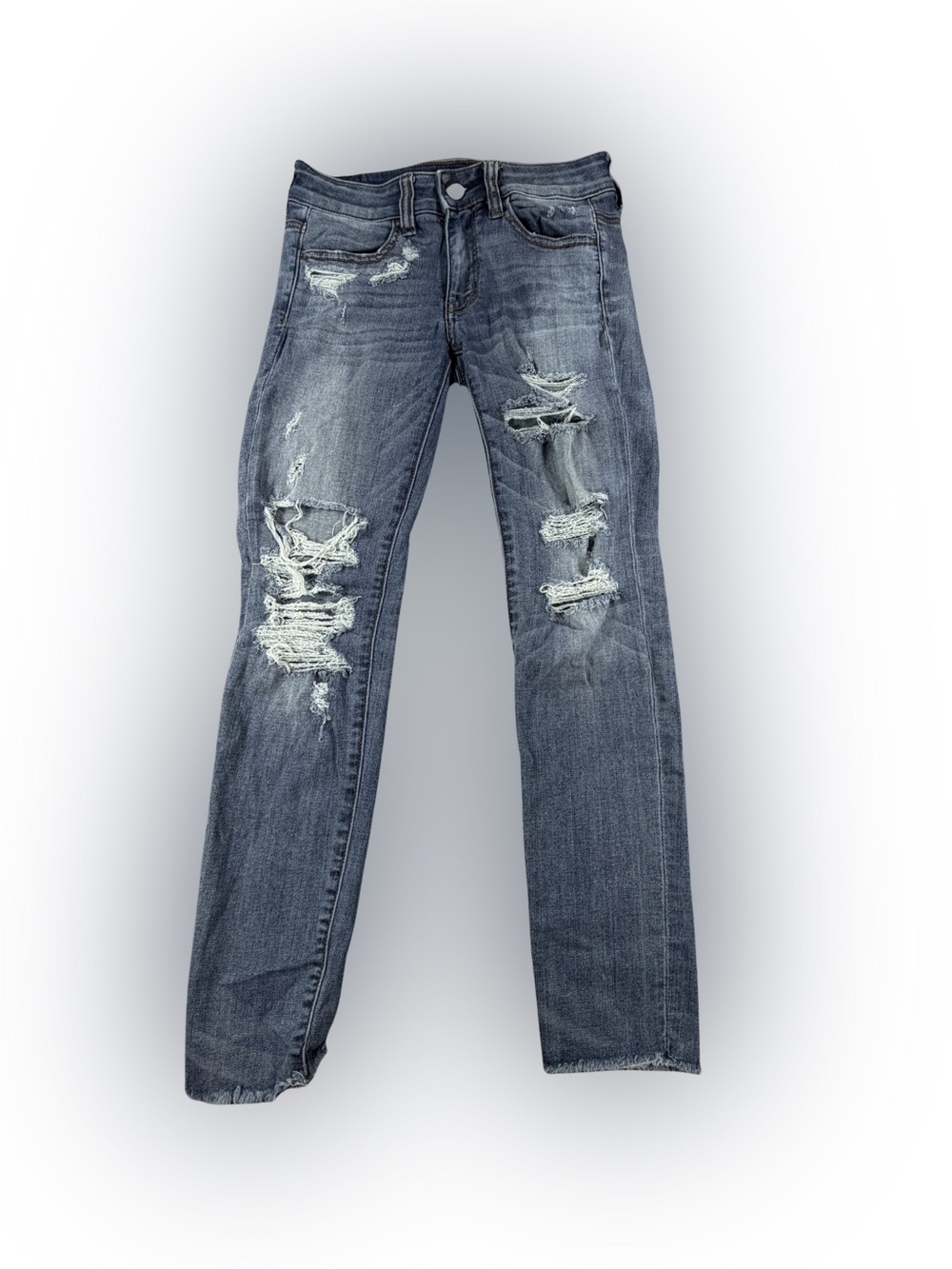 Women’s American Eagle Outfitters Distressed Jegging Crop Jeans Size 2